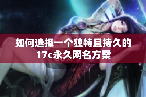 如何选择一个独特且持久的17c永久网名方案