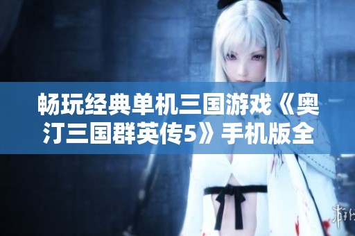 畅玩经典单机三国游戏《奥汀三国群英传5》手机版全新体验