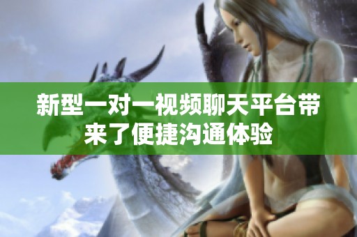 新型一对一视频聊天平台带来了便捷沟通体验