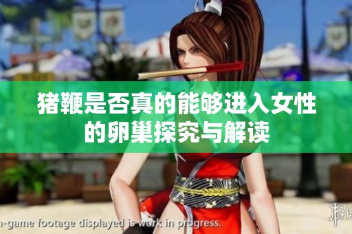 猪鞭是否真的能够进入女性的卵巢探究与解读