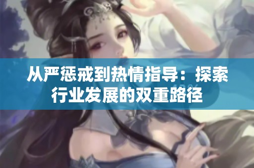 从严惩戒到热情指导：探索行业发展的双重路径