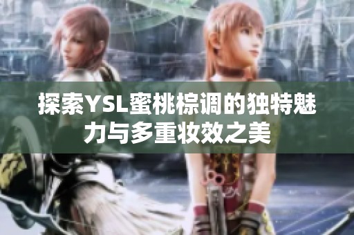 探索YSL蜜桃棕调的独特魅力与多重妆效之美