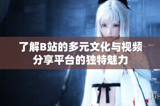 了解B站的多元文化与视频分享平台的独特魅力