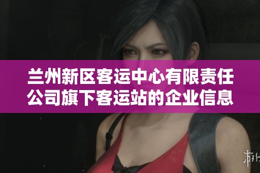 兰州新区客运中心有限责任公司旗下客运站的企业信息查询与分析报告