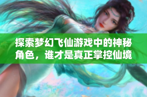 探索梦幻飞仙游戏中的神秘角色，谁才是真正掌控仙境的幕后主宰呢
