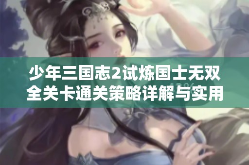 少年三国志2试炼国士无双全关卡通关策略详解与实用技巧分享