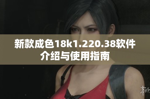 新款成色18k1.220.38软件介绍与使用指南