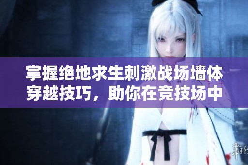 掌握绝地求生刺激战场墙体穿越技巧，助你在竞技场中制胜全局