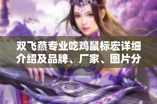 双飞燕专业吃鸡鼠标宏详细介绍及品牌、厂家、图片分析与评测