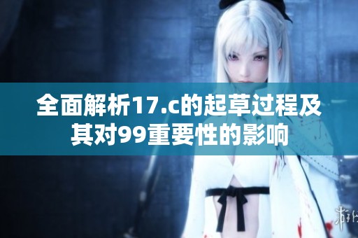 全面解析17.c的起草过程及其对99重要性的影响