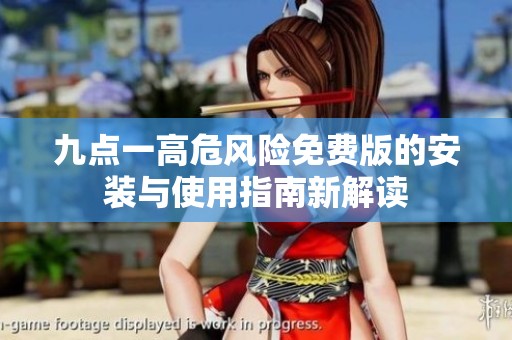 九点一高危风险免费版的安装与使用指南新解读