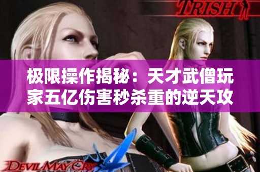极限操作揭秘：天才武僧玩家五亿伤害秒杀重的逆天攻略!