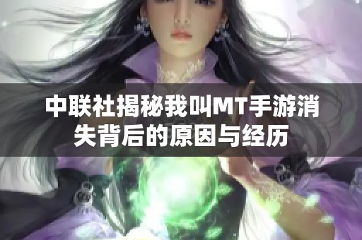 中联社揭秘我叫MT手游消失背后的原因与经历