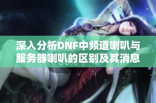 深入分析DNF中频道喇叭与服务器喇叭的区别及其消息呈现问题