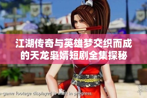 江湖传奇与英雄梦交织而成的天龙枭婿短剧全集探秘