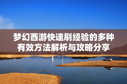 梦幻西游快速刷经验的多种有效方法解析与攻略分享