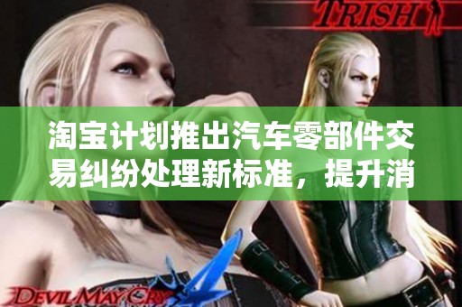 淘宝计划推出汽车零部件交易纠纷处理新标准，提升消费体验