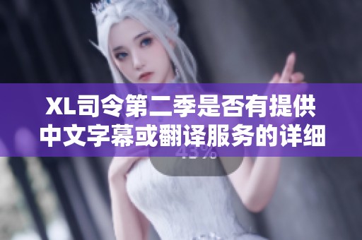 XL司令第二季是否有提供中文字幕或翻译服务的详细信息解析