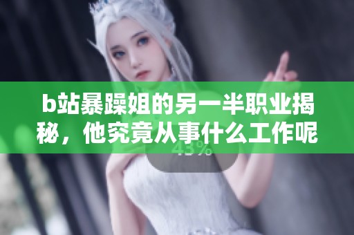 b站暴躁姐的另一半职业揭秘，他究竟从事什么工作呢