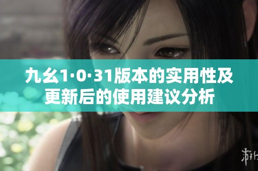 九幺1·0·31版本的实用性及更新后的使用建议分析