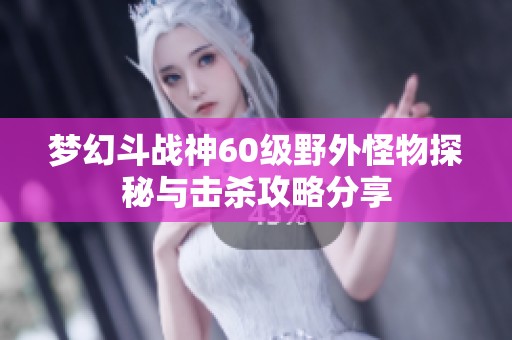 梦幻斗战神60级野外怪物探秘与击杀攻略分享