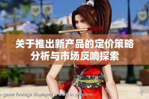 关于推出新产品的定价策略分析与市场反响探索