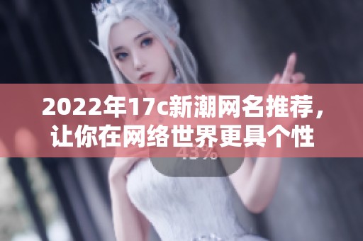 2022年17c新潮网名推荐，让你在网络世界更具个性