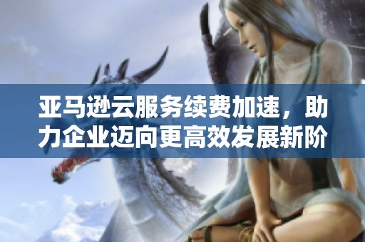 亚马逊云服务续费加速，助力企业迈向更高效发展新阶段