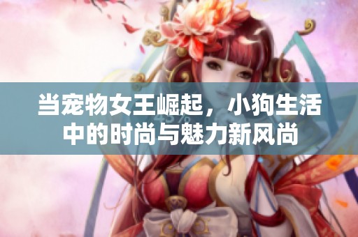 当宠物女王崛起，小狗生活中的时尚与魅力新风尚