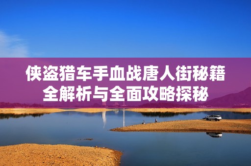 侠盗猎车手血战唐人街秘籍全解析与全面攻略探秘