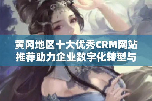 黄冈地区十大优秀CRM网站推荐助力企业数字化转型与发展