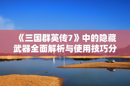 《三国群英传7》中的隐藏武器全面解析与使用技巧分享