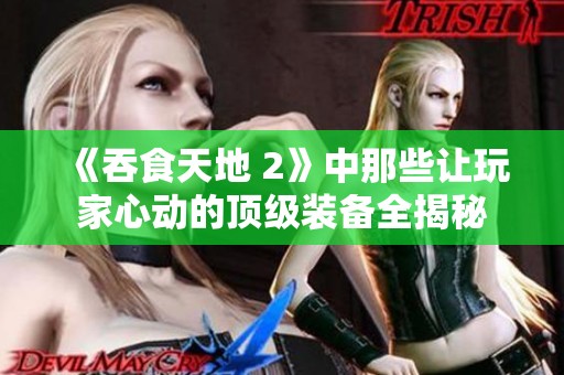 《吞食天地 2》中那些让玩家心动的顶级装备全揭秘