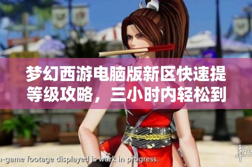 梦幻西游电脑版新区快速提等级攻略，三小时内轻松到达60级