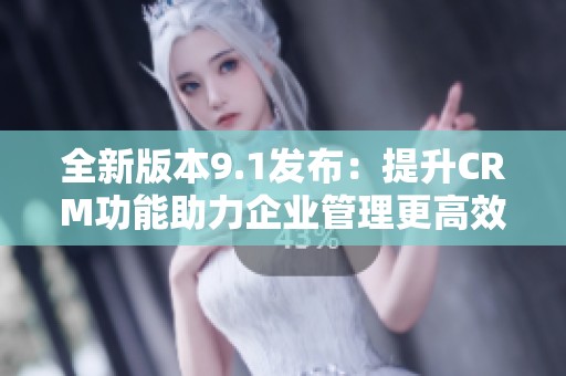 全新版本9.1发布：提升CRM功能助力企业管理更高效