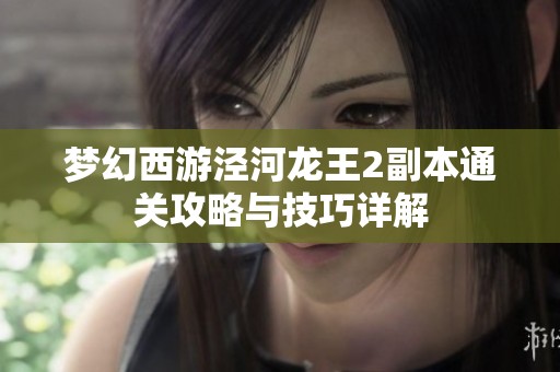 梦幻西游泾河龙王2副本通关攻略与技巧详解