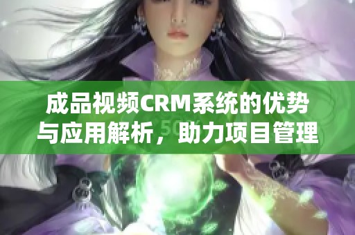 成品视频CRM系统的优势与应用解析，助力项目管理提升效率