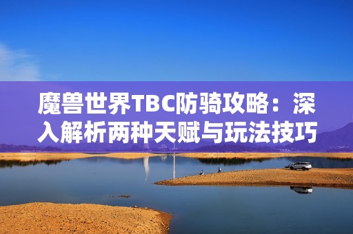 魔兽世界TBC防骑攻略：深入解析两种天赋与玩法技巧