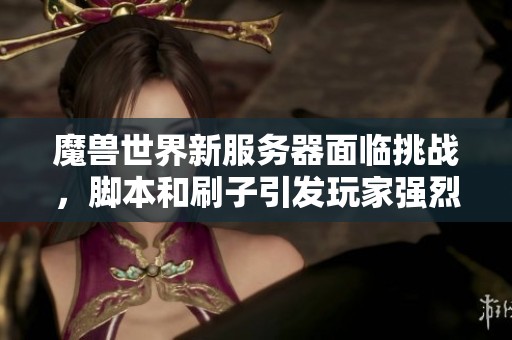魔兽世界新服务器面临挑战，脚本和刷子引发玩家强烈不满