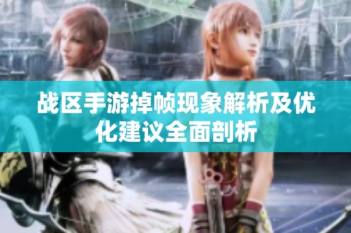 战区手游掉帧现象解析及优化建议全面剖析