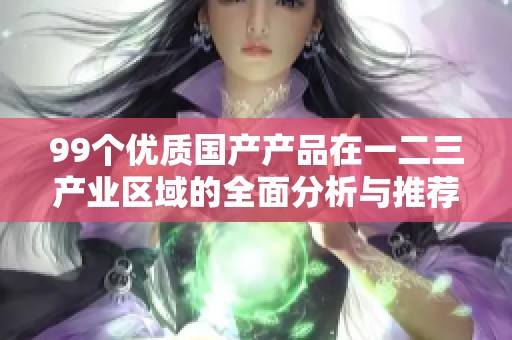 99个优质国产产品在一二三产业区域的全面分析与推荐