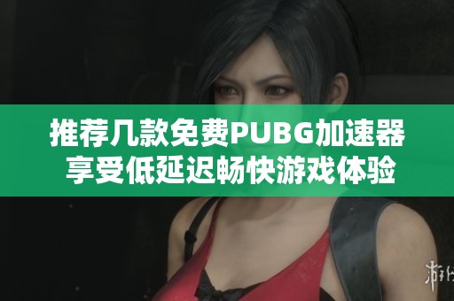 推荐几款免费PUBG加速器 享受低延迟畅快游戏体验