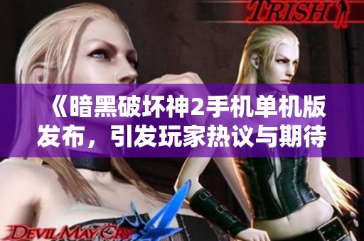 《暗黑破坏神2手机单机版发布，引发玩家热议与期待》