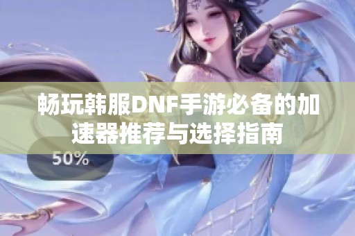 畅玩韩服DNF手游必备的加速器推荐与选择指南