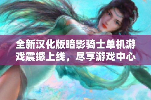 全新汉化版暗影骑士单机游戏震撼上线，尽享游戏中心极致体验