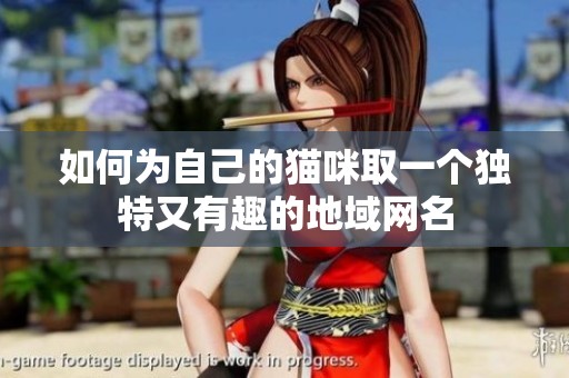 如何为自己的猫咪取一个独特又有趣的地域网名