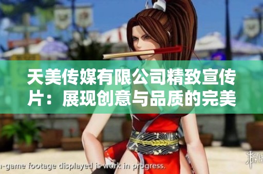天美传媒有限公司精致宣传片：展现创意与品质的完美结合