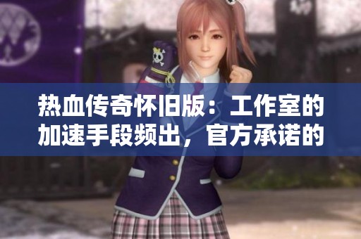 热血传奇怀旧版：工作室的加速手段频出，官方承诺的封挂似乎无效