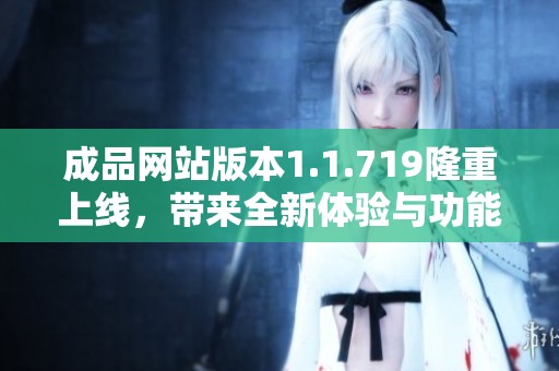 成品网站版本1.1.719隆重上线，带来全新体验与功能升级