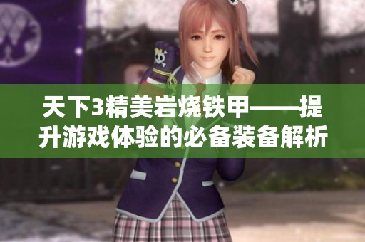 天下3精美岩烧铁甲——提升游戏体验的必备装备解析